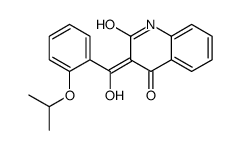 (3E)-3-[hydroxy-(2-propan-2-yloxyphenyl)methylidene]-1H-quinoline-2,4-dione结构式