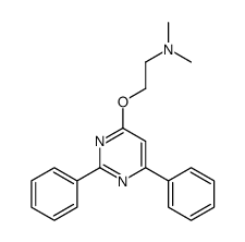 2-(2,6-diphenylpyrimidin-4-yl)oxy-N,N-dimethylethanamine结构式