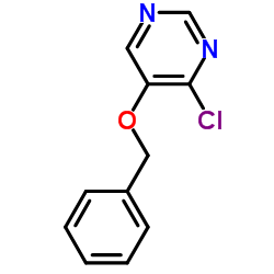 5-(苄氧基)-4-氯嘧啶结构式