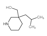 [3-(2-methylpropyl)piperidin-3-yl]methanol structure