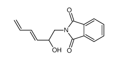 2-(2-hydroxyhexa-3,5-dienyl)isoindole-1,3-dione结构式