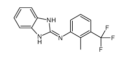 N-[2-methyl-3-(trifluoromethyl)phenyl]-1H-benzimidazol-2-amine Structure