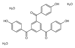 [3,5-bis(4-hydroxybenzoyl)phenyl]-(4-hydroxyphenyl)methanone,trihydrate结构式