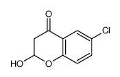 6-chloro-2-hydroxy-2,3-dihydrochromen-4-one Structure