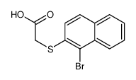 (1-Bromo-naphthalen-2-ylsulfanyl)-acetic acid结构式