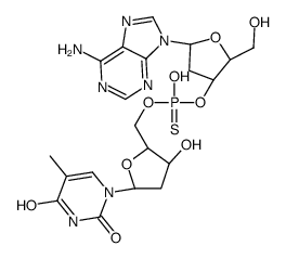 5'-O-thymidyl 3'-O-(2'-deoxyadenosyl) phosphorothioate结构式