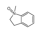 1-methyl-1-oxido-2,3-dihydroindol-1-ium结构式