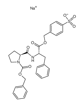 Z-Pro-Phe-OBzl-SO3Na结构式