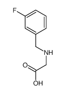 2-[(3-fluorophenyl)methylamino]acetic acid Structure