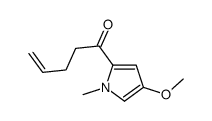 1-(4-methoxy-1-methylpyrrol-2-yl)pent-4-en-1-one Structure