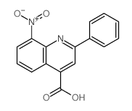 8-nitro-2-phenyl-quinoline-4-carboxylic acid结构式