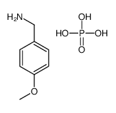 (4-methoxyphenyl)methanamine,phosphoric acid Structure