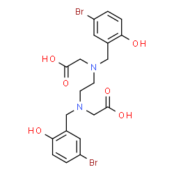 N,N'-bis(5-bromo-2-hydroxybenzyl)ethylenediamine diacetic acid结构式