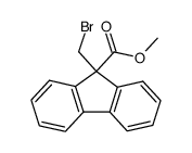 9-Brommethyl-fluorencarbonsaeure-(9)-methylester结构式