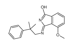 4-methoxy-3-[(2-methyl-2-phenylpropyl)amino]isoindol-1-one结构式