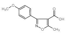 3-(4-METHOXYPHENYL)-5-METHYL-4-ISOXAZOLECARBOXYLIC ACID Structure