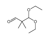 3,3-diethoxy-2,2-dimethylpropanal结构式