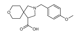 8-Oxa-2-azaspiro[4.5]decane-4-carboxylic acid, 2-[(4-methoxyphenyl)methyl]结构式