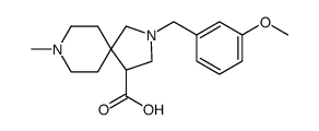 2,8-Diazaspiro[4.5]decane-4-carboxylic acid, 2-[(3-methoxyphenyl)methyl]-8-methyl Structure