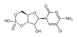 5-chlorocytidine cyclic 3',5'-monophosphate Structure