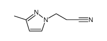 1H-Pyrazole-1-propanenitrile, 3-methyl Structure