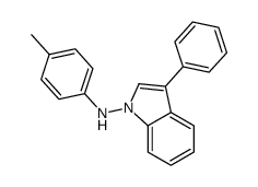 N-(4-methylphenyl)-3-phenylindol-1-amine结构式