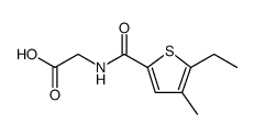 Glycine, N-[(5-ethyl-4-methyl-2-thienyl)carbonyl] Structure
