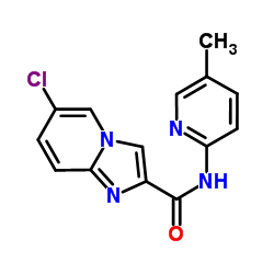 6-Chloro-N-(5-methyl-2-pyridinyl)imidazo[1,2-a]pyridine-2-carboxamide Structure