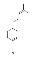 4-(4-methylpent-3-enyl)cyclohexene-1-carbonitrile结构式