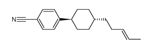 4-[4-(3-(E)-pentenyl) cyclohexyl], trans-Benzonitrile structure
