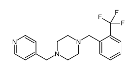 1-(pyridin-4-ylmethyl)-4-[[2-(trifluoromethyl)phenyl]methyl]piperazine Structure