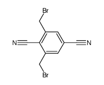 2,6-Bis(brommethyl)-1,4-benzoldicarbonitril Structure