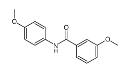 3-methoxy-N-(4-methoxyphenyl)benzamide结构式