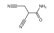 2-Aminocarbonyl-bernsteinsaeure-dinitril Structure