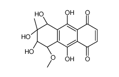 (5S,6R,7R,8S)-6,7,8,9,10-pentahydroxy-5-methoxy-7-methyl-6,8-dihydro-5H-anthracene-1,4-dione Structure