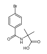 2-[(4-bromobenzoyl)amino]-2-methylpropanoic acid Structure