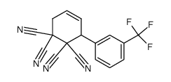 3-(3-Trifluoromethyl-phenyl)-cyclohex-4-ene-1,1,2,2-tetracarbonitrile结构式