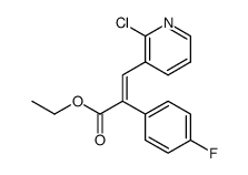 ethyl 3-(2-chloropyridin-3-yl)-2-(4-fluorophenyl)acrylate Structure