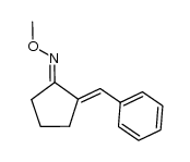 2-benzylidenecyclopentanone O-methyloxime结构式