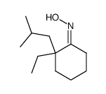 2-ethyl-2-isobutyl-cyclohexanone oxime Structure