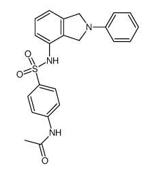 4-acetylamino-N-(2-phenyl-1,3-dihydro-isoindol-4-yl)-benzenesulfonamide结构式