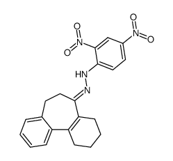 2,4-Dinitro-phenylhydrazon von 4,5-Benzo-2,3-tetramethylen-cyclohepta-2,4-dien-1-on Structure