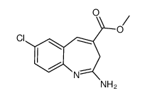 methyl 2-amino-7-chloro-3H-1-benzazepine-4-carboxylate结构式