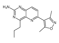 4-n-propyl-6-(3,5-dimethylisoxazol-4-yl)pyrido[3,2-d]pyrimidin-2-ylamine结构式