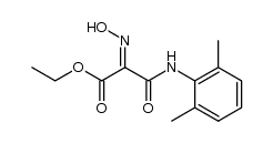 N-(2,6-dimethyl-phenyl)-2-hydroxyimino-malonamic acid ethyl ester结构式