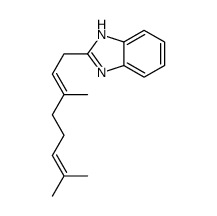 2-[(2E)-3,7-dimethylocta-2,6-dienyl]-1H-benzimidazole结构式