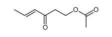 1-acetoxy-hex-4t-en-3-one结构式