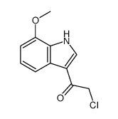 2-chloro-1-(7-methoxy-1H-indol-3-yl)ethanone结构式