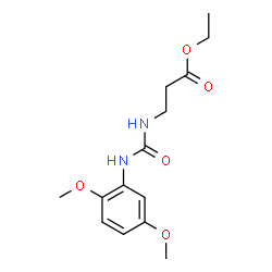 ETHYL 3-((N-(2,5-DIMETHOXYPHENYL)CARBAMOYL)AMINO)PROPANOATE结构式