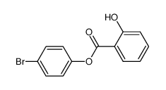 BENZOIC ACID, 2-HYDROXY-, 4-BROMOPHENYL ESTER Structure